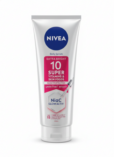 Nivea Body Serum Extra Bright 10 Super Vitamins & Skin Foods Glow Perfection