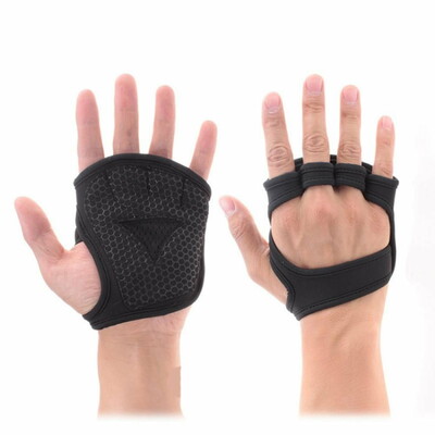 Ventilated weightlifting gym gloves